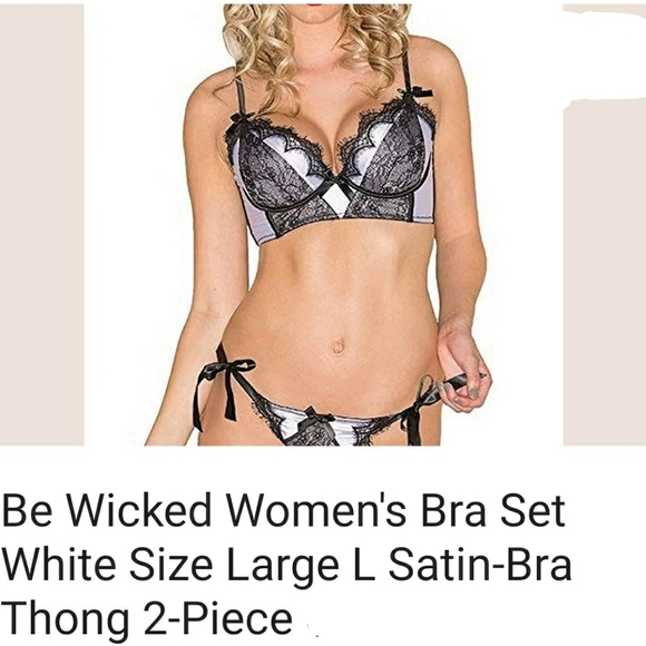 🎀Clearance🎀  NWT "BE WICKED" 🔥designer lingerie bra and panties SET 🔥HOT - Picture 2 of 4